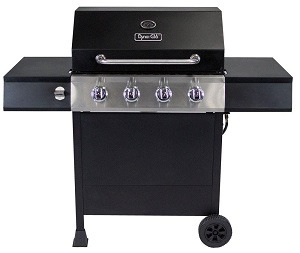 Dyna Glo 4-Burner Lp Gas Grill With Side Burner | Gas Propane Grill